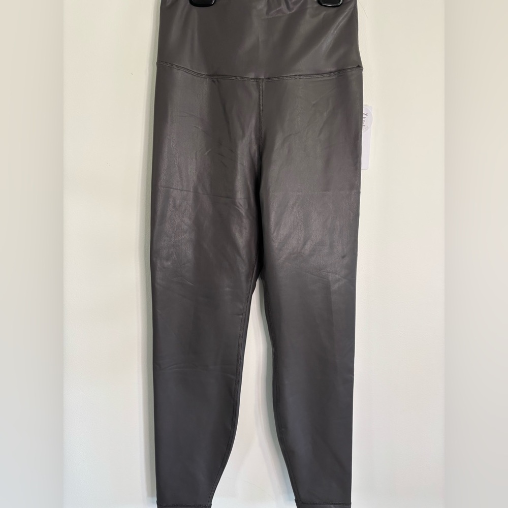 Yogalicious BNWT  leather fleece lined High-Waisted Leggings